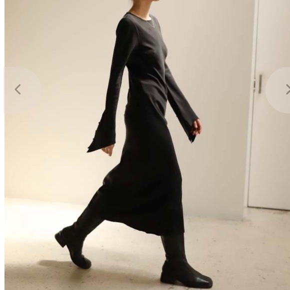 Sophie Rue Elegant Black Long Sleeve Dress - Picture 3 of 4